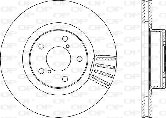 OPEN PARTS Тормозной диск BDR1493.20